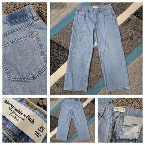 Abercrombie & Fitch Curve Love Ultra Loose Low Rise Jeans, 26 SHORT, NWOT